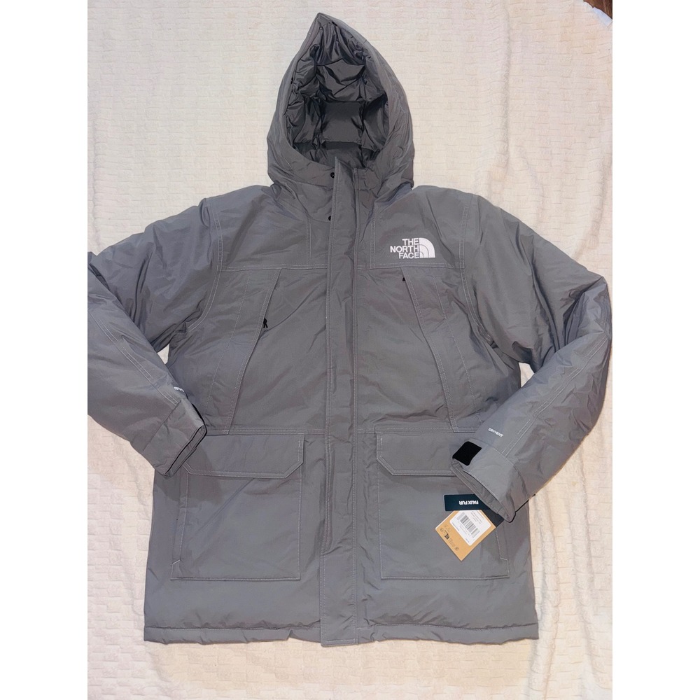 The North Face Mens McMurdo Parka Grey 600-Down Waterproof Jacket NF0A5GJF L